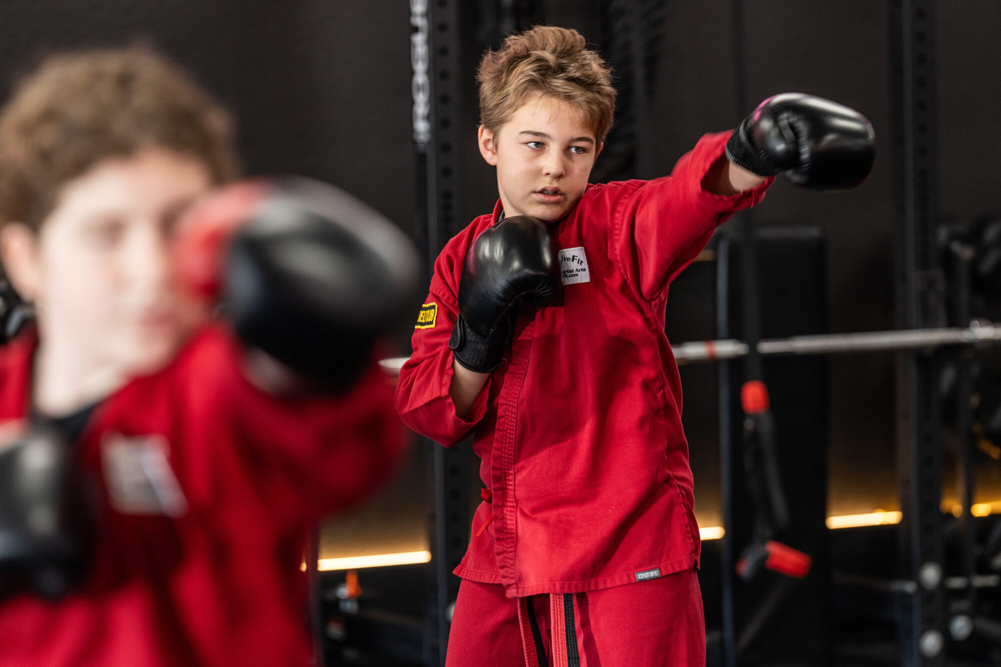 Kids martial arts class at XFIT